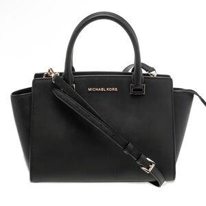 Michael Kors Selma Medium Saffiano Leather Satchel